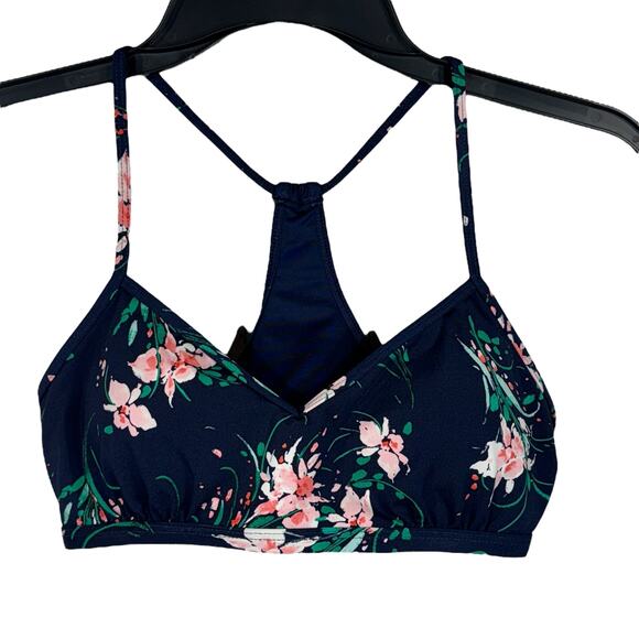 Carve Designs Small Stinson Bikini Swim Top Floral UPF 50+ Stretch Padded Cups - Picture 1 of 7